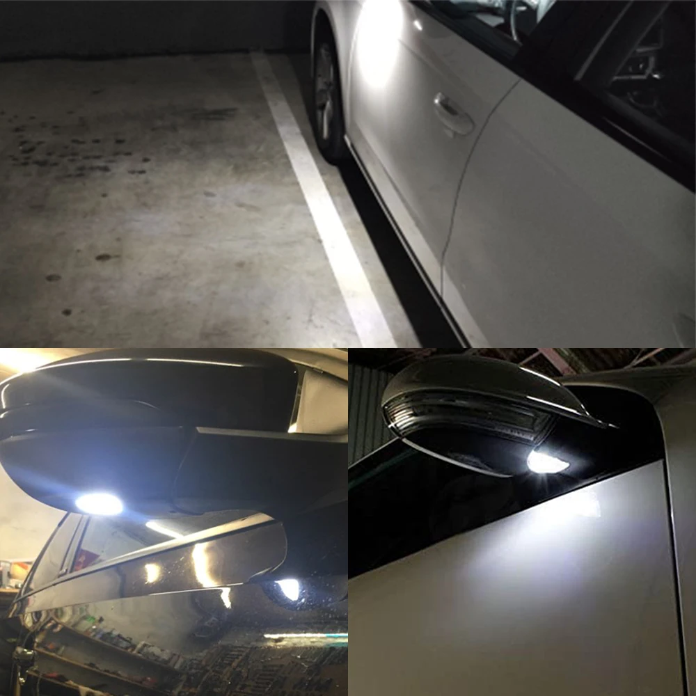 2 шт. Автомобильные светодиодные ламсветильник для зеркала Volkswagen VW Scirocco Passat B7 EOS CC