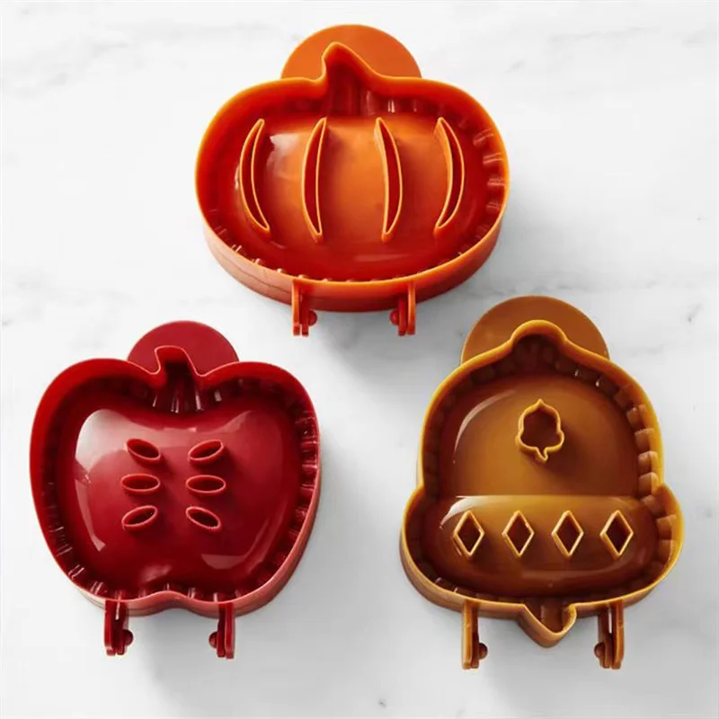 

Christmas DIY Pie Mold Set Baking Molding Tool Mini Cookie Mold with Pumpkins Apples and Acorn Shape Kitchen Tools