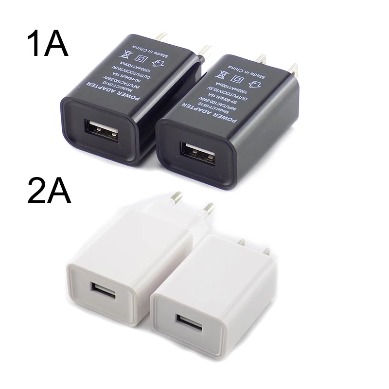 Дорожный USB-адаптер 5 В 1 А 2 3 зарядное устройство для телефона адаптер питания