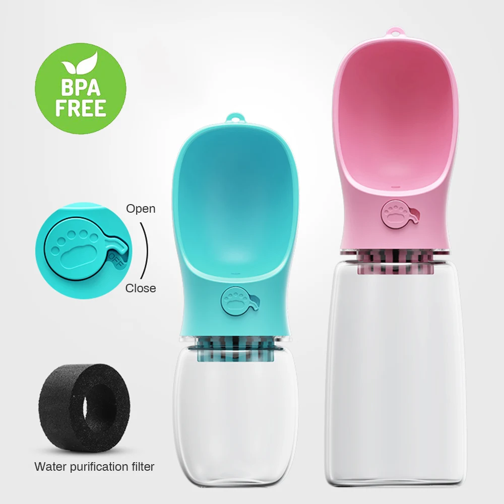 Бутылка для воды собак маленьких больших путешествий щенков портативная миска