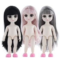 16cm 13 movable jointed dolls toys bjd baby ob doll naked nude baby body fashion dolls toy for girls gift