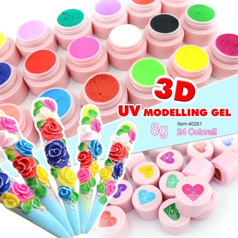 CANNI 3D/4D моделирование стереоскопический дизайн ногтей завод дизайн GDCOCO замочить от УФ светодиодный 8 г ногтей Живопись 3D Скульптура цветной гель