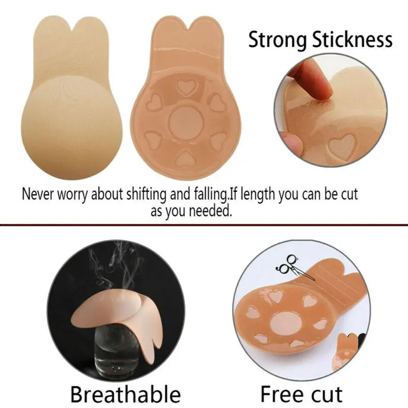 Силиконовый самоклеящийся Волшебный бюстгальтер пуш ап без бретелек невидимый