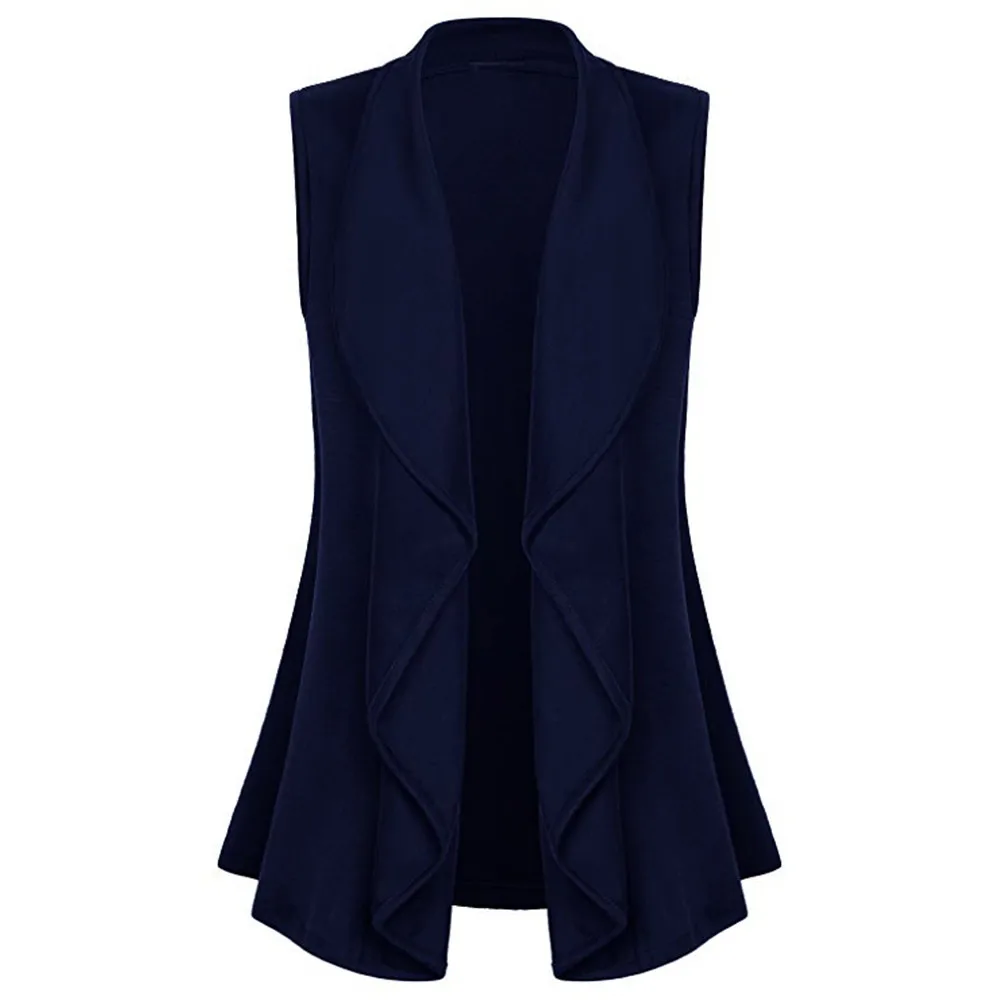 2019 осенне зимнее женское пальто повседневная Асимметричная майка с окаймлением