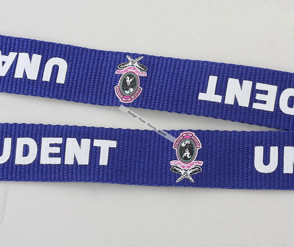 Недорогой шнурок с принтом логотипа на заказ рекламный шириной 20 мм