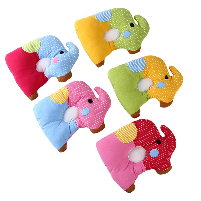 

Cartoon Eleghant Baby Pillows Breathable Baby Shaping Pillows to Prevent Flat Head Ergonomic Newborns Pillow