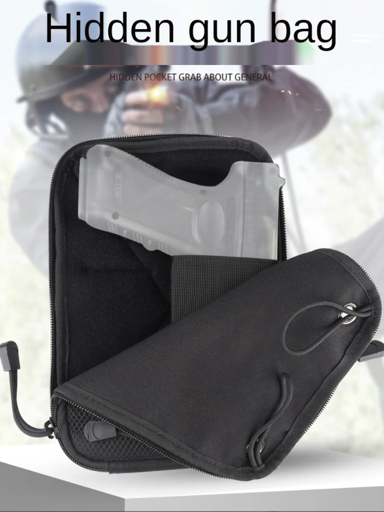 Stealth Outdoor Sports Tactical Waist Bag Hidden Gun Case Portable Pistol Magazine Case