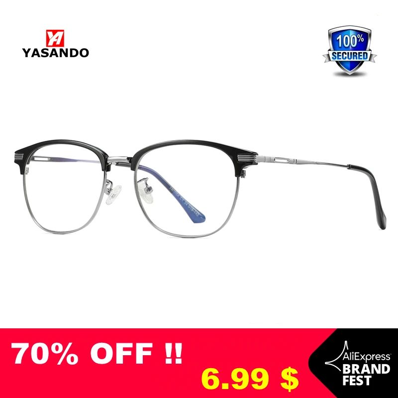 Синие компьютерные очки YASANDO с защитой от сисветильник TR90 оправа цифровые