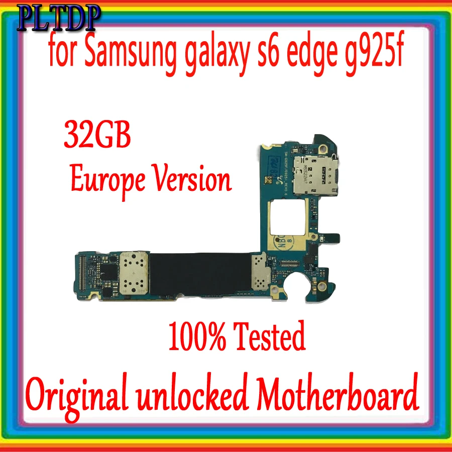 С системой Android для Samsung Galaxy S6 edge G925F оригинальная разблокированная материнская