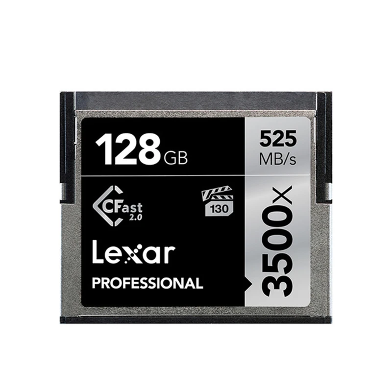 Оригинальный Lexar 3500X CF карта 64 Гб 128 ГБ 256 512 CFast 2 0 Prfessional Camer памяти 3D 4K видео Высокая