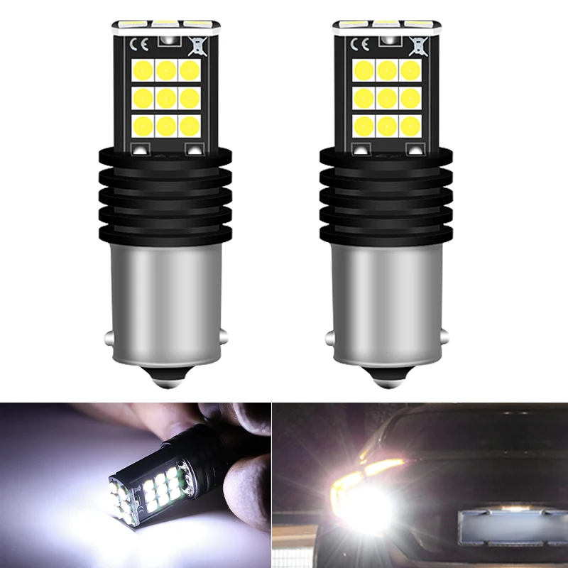 2x 24smd 3030 1156 BA15S P21W светодиодные лампы заднего хода супер яркие Сигналы поворота