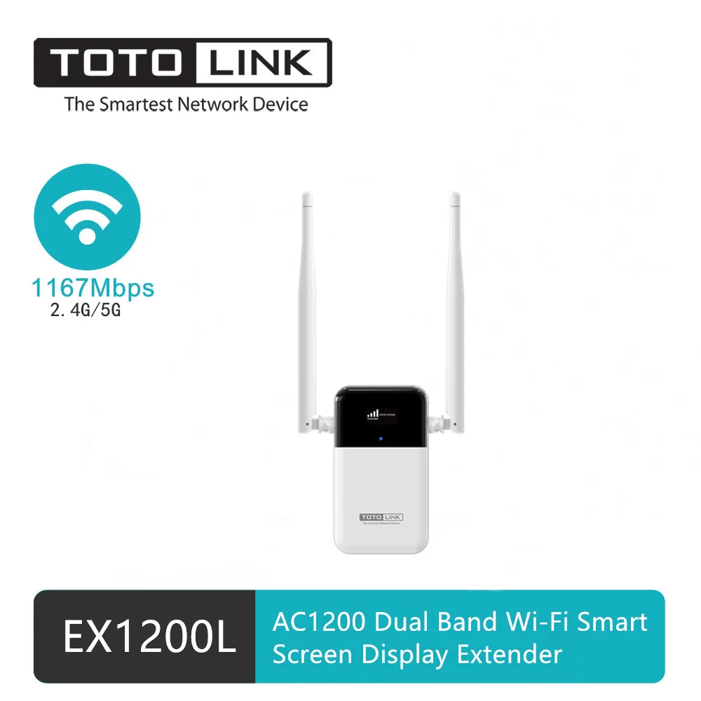 

Двухдиапазонный удлинитель диапазона Wi-Fi Totolink EX1200L AC1200