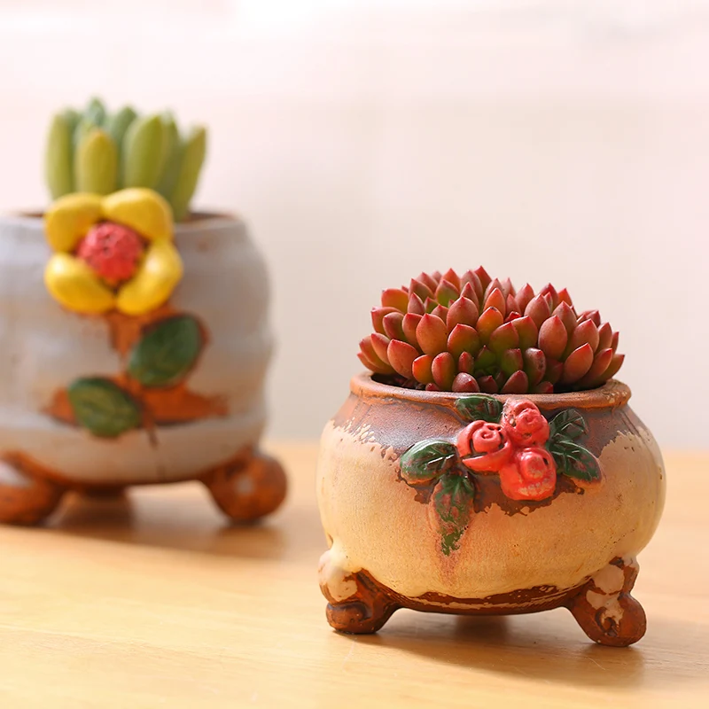 Индивидуальные креативные керамические аксессуары для украшения дома в горшке