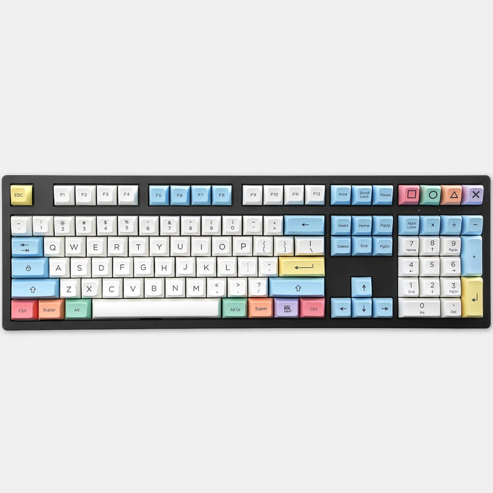 

SA profile Dye Sub Keycap Set PBT пластиковый мелок мелки для механической клавиатуры Белый Синий Оранжевый gh60 xd64 xd84 xd96 87 104