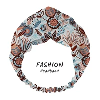 fashion women summer hair accessories bohemian hair band winter floral headbands cross bandana hairband girl scrunchies 2021