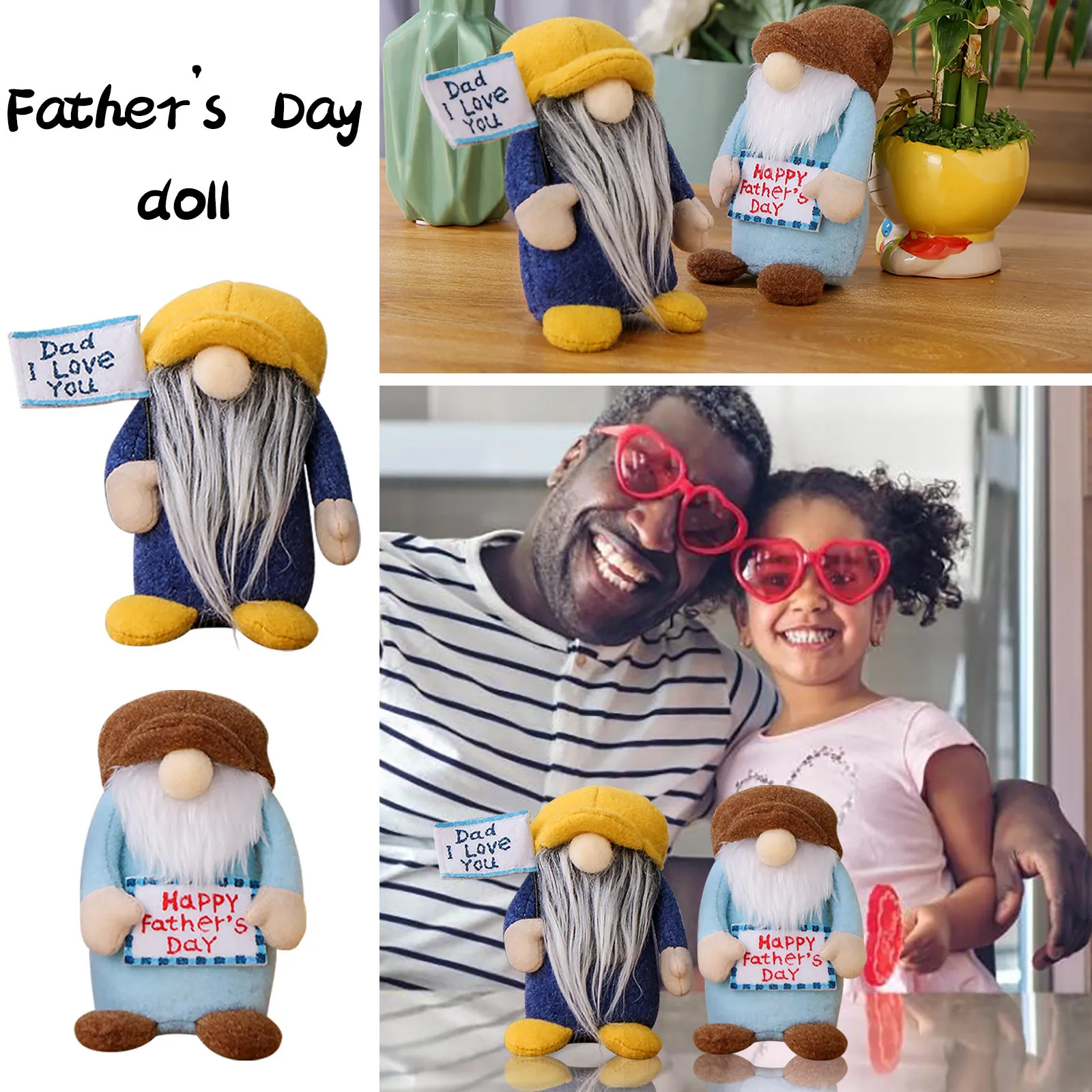 

kawaii stuffed toys Father's Day Decorations Bedroom Living Room plush toys for boys Desktop Decoration Columns Plush toys