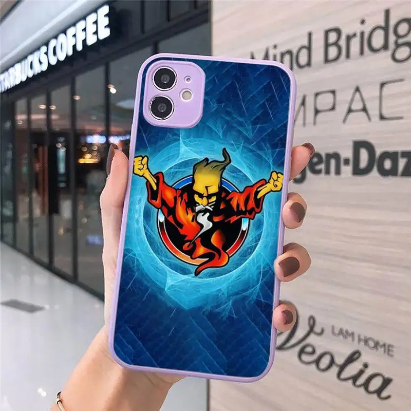 

Thunderdome Hardcore Wizard Phone Case For iPhone 12 11 Mini Pro XR XS Max 7 8 Plus X Matte transparent Purple Back Cover