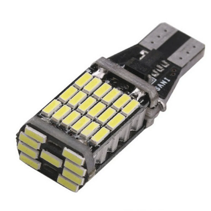 2 шт. автомобильный тормозной светильник T15 4014 45smd Белый супер яркий автомобильный резервный светильник