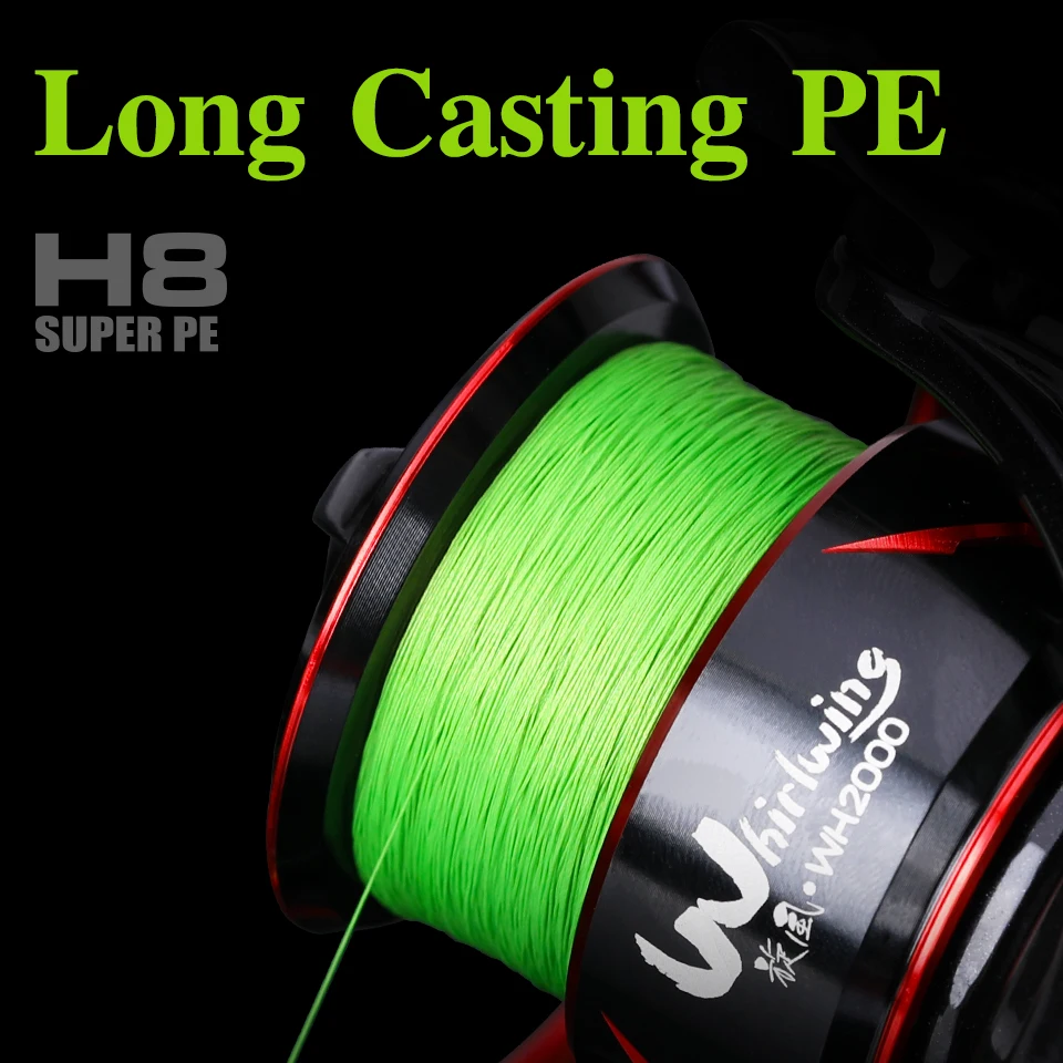 

300m 150m 100m 8 Weaves Pe Fishing Line H8 Ultra-Long Casting 8 Strand Braided Smooth Multifilament Line 14-50lb