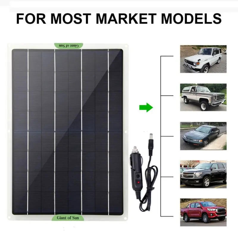 20W Dual USB Solar-Panel Charging Portable IP65 Waterproof | Электроника