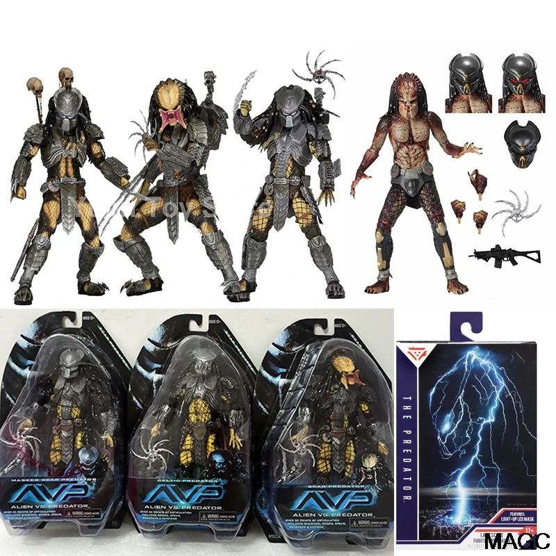 NECA Lab Escape беглец Хищник AVP инопланетянин против Хищника маскированный шрам