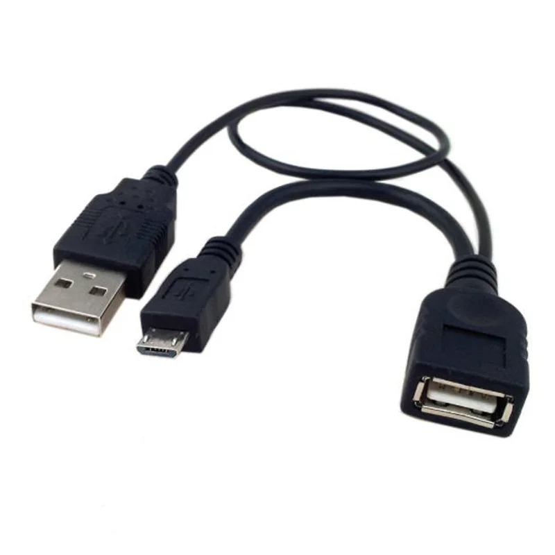 Черная ТВ мини-подушка от 1 до 2 OTG телефон i9100 i9220 i930 USB-Type C мужской удлинитель
