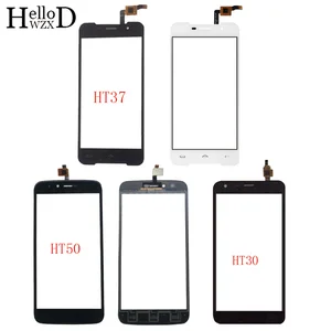Мобильный сенсорный экран For Homtom HT30 HT37 HT50, сенсорный экран, дигитайзер, переднее стекло, датчик объектива, 3M клей