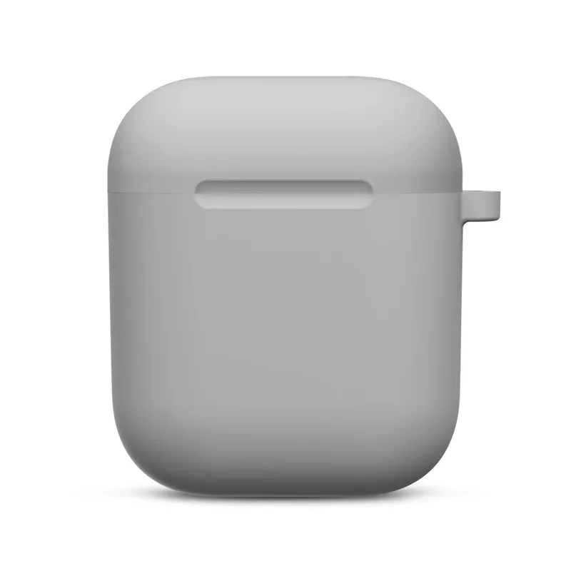 Мини Мягкий силиконовый чехол для Apple Airpods противоударный чехол для Apple гарнитура для Airpods чехол s ультра тонкий Air Pods защитный чехол - Цвет: Stone