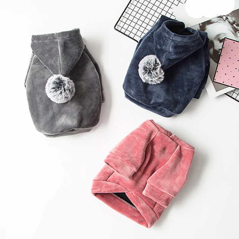 

Модное зимнее пальто для собак, мягкая бархатная ткань, толстовка для домашних животных, куртка для маленьких, средних и больших собак, тепл...