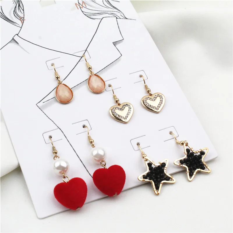 Новый комплект из сережек тренд преувеличенная Мода | Украшения и аксессуары