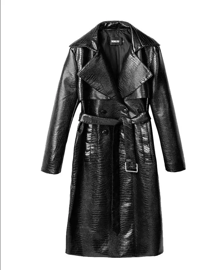 Новинка куртка из искусственной кожи ветровка женская зимняя с имитацией