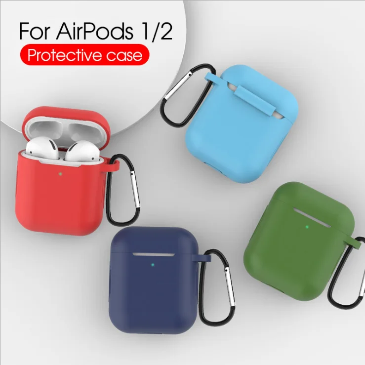 Силиконовый чехол для AirPods защитный ушей с Apple 2 и крючком не потерянный ушной