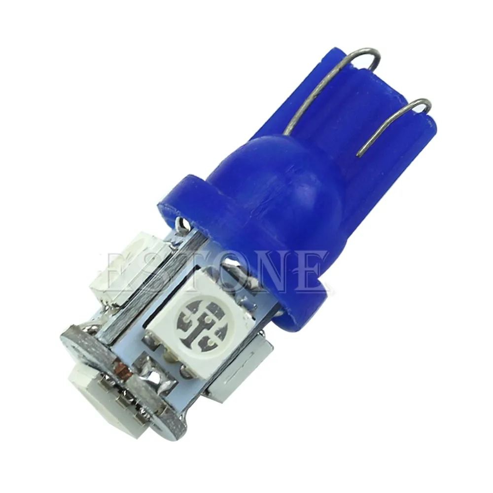 1 шт. T10 5 светодиодный 5050 SMD 194 168 W5W синий светильник Wedge Bulb ксеноновая