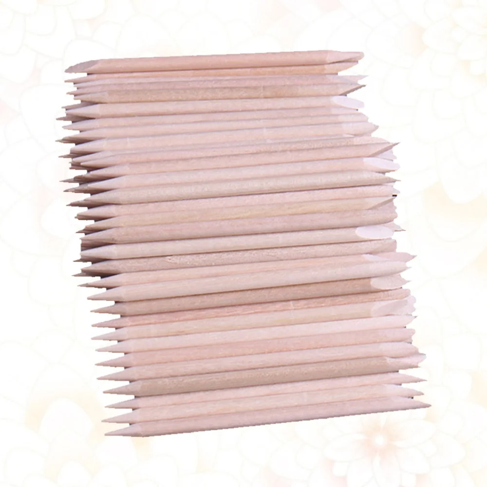 

500 Pcs Beauty Wood Sticks Nail Sticks Double Sided Wax Applicator Sticks Multi-functional Wood Nail Sticks Manicure Pedicure To