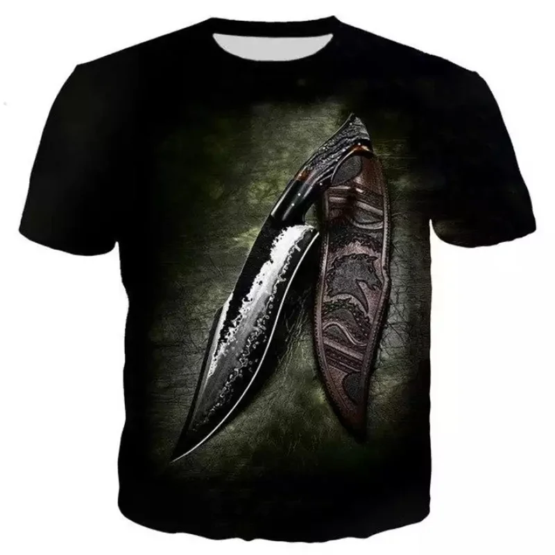 

2021 summer new cool tool graphics 3D printing T-shirt for men and women Harajuku style round neck T-shirt streetwear top