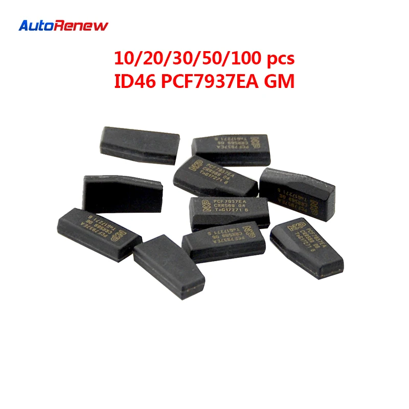 

OkeyTech Original Transponder Chip PCF7937EA PCF7937 7937 Carbon Chip Auto Transponder Car Key Chip for GM