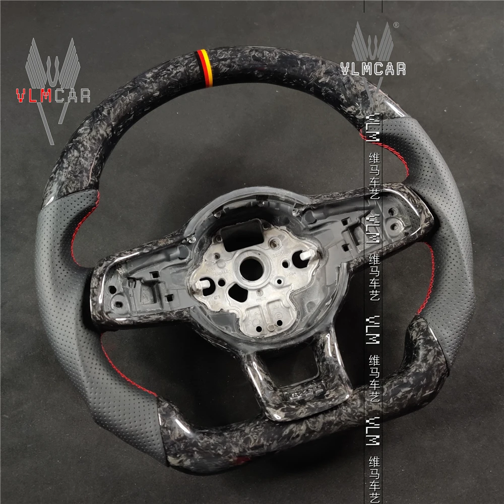 Индивидуальное индивидуальное рулевое колесо из углеродного волокна для VW Golf MK7