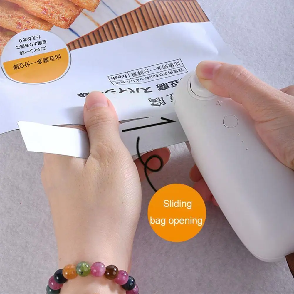 

Hot Sale Usb Charging Portable Heating Plastic Bag Packaging Bag Sealing Food Clip Machine Sealing Household Small Mini Dro M4s4