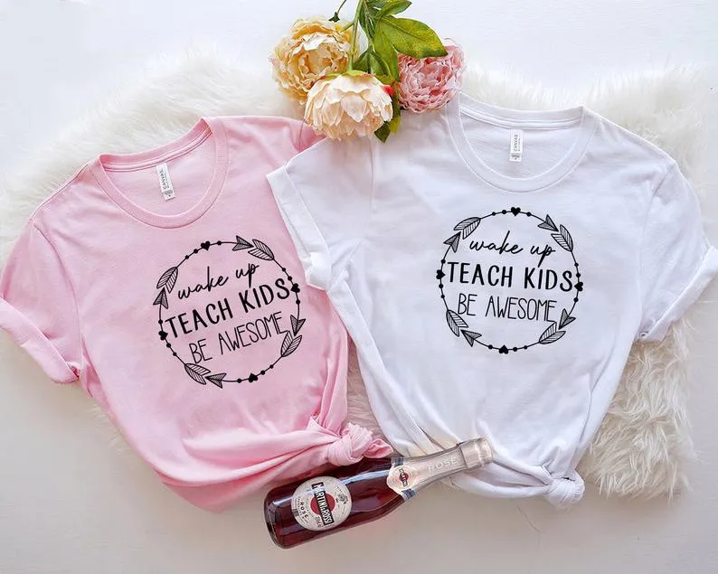 

Детская футболка из натурального хлопка, с круглым вырезом и цитатами