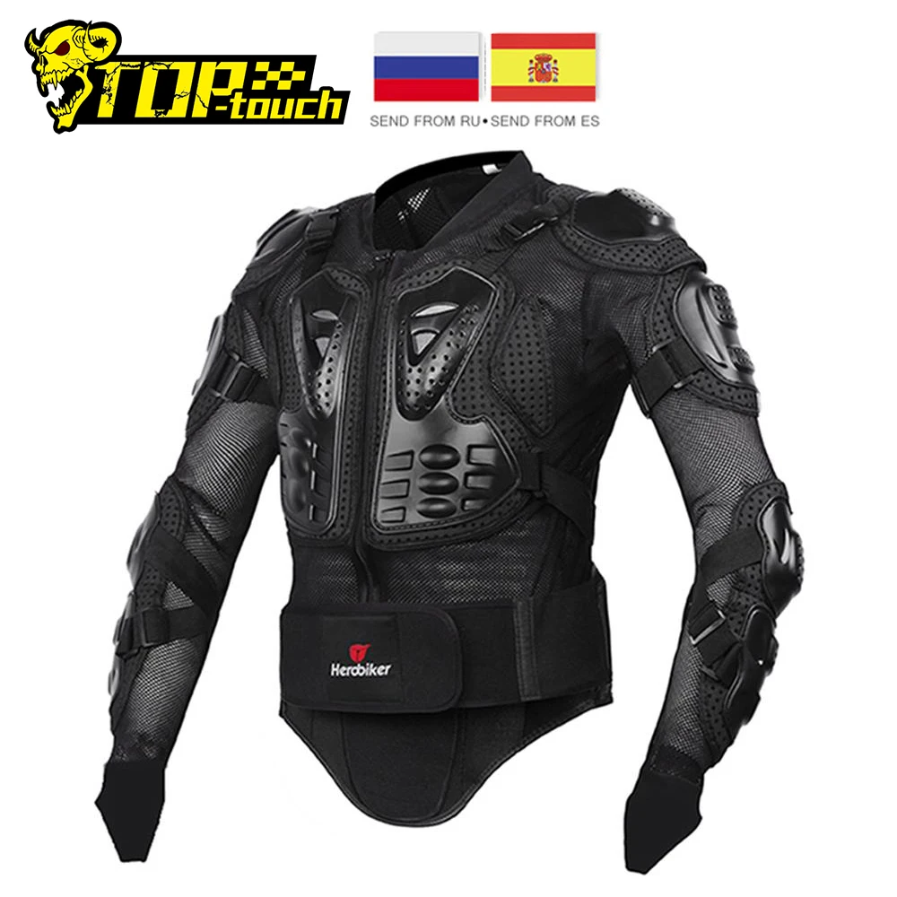 

Мужская мотоциклетная куртка HEROBIKER, полный корпус, защитная Экипировка для мотокросса, мотозащита S-XXXL