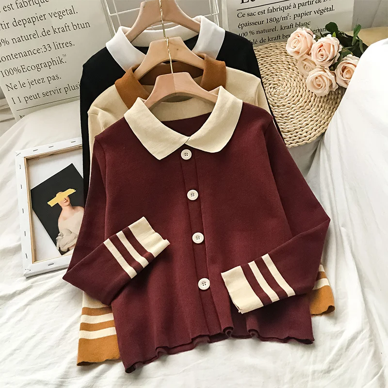 

Свитер женский осенний трикотажный, теплый, однотонный