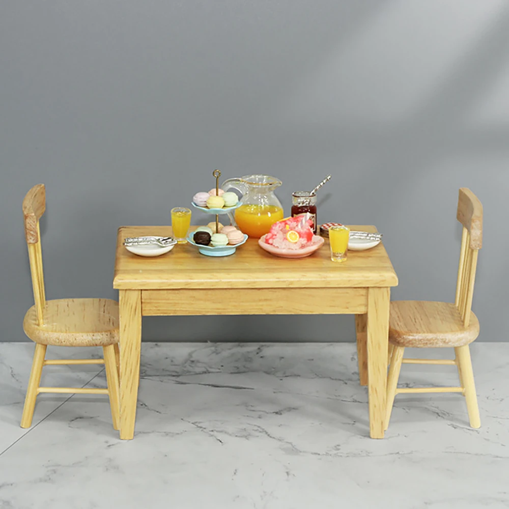 Casa de mu&ntilde;ecas en miniatura, juego de reposter&iacute;a, postre y bebidas, simulaci&oacute;n de comida, modelo de juguete, Mini decoraci&oacute;n, accesorios para casa de mu&ntilde;ecas, 1/12-4