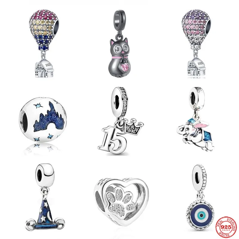 Подвеска-Шарм Кот из серебра 925 пробы для браслета | Украшения и аксессуары