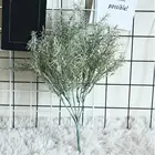 1 шт Искусственный оливковых листьев оливкового дерева ветви с зелеными листьями, растения, искусственные растение, украшение для дома, свадебные ветка венки Декор