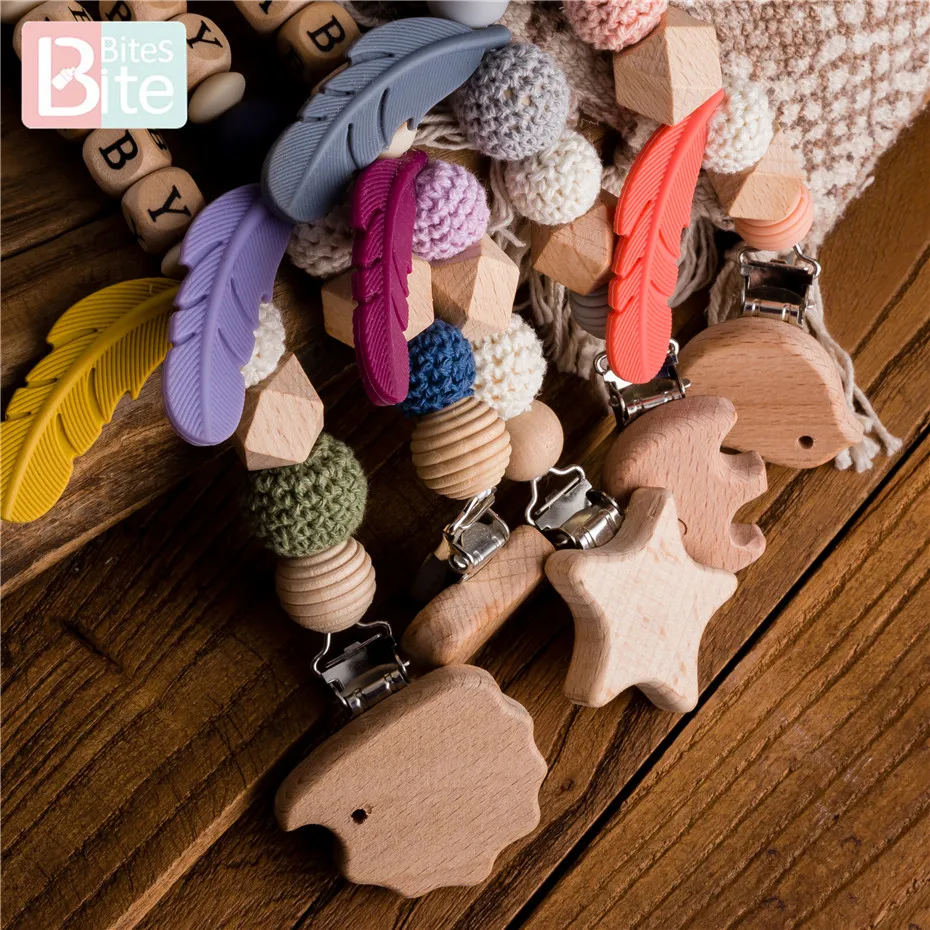 Bite Bite 1pc Baby Silicone Pacifier Clip Chain Cartoon Elephant Teething Chain Baby Teether Soother Dummy Clip Birth Nurse Gift