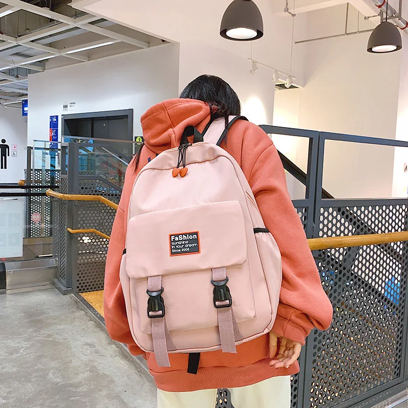 Новый тренд женский рюкзак модный холщовый новая школьная сумка для