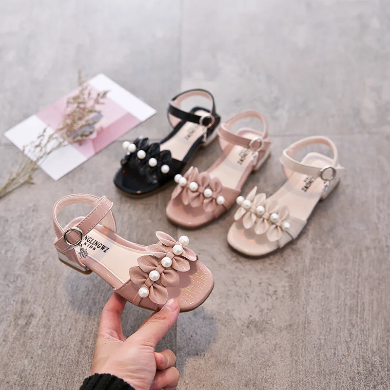 Girls' Sandals Summer Medium and Large Children's Soft Soles Primary School Students' Non Slip Girl Baby Princess Shoes | Обувь