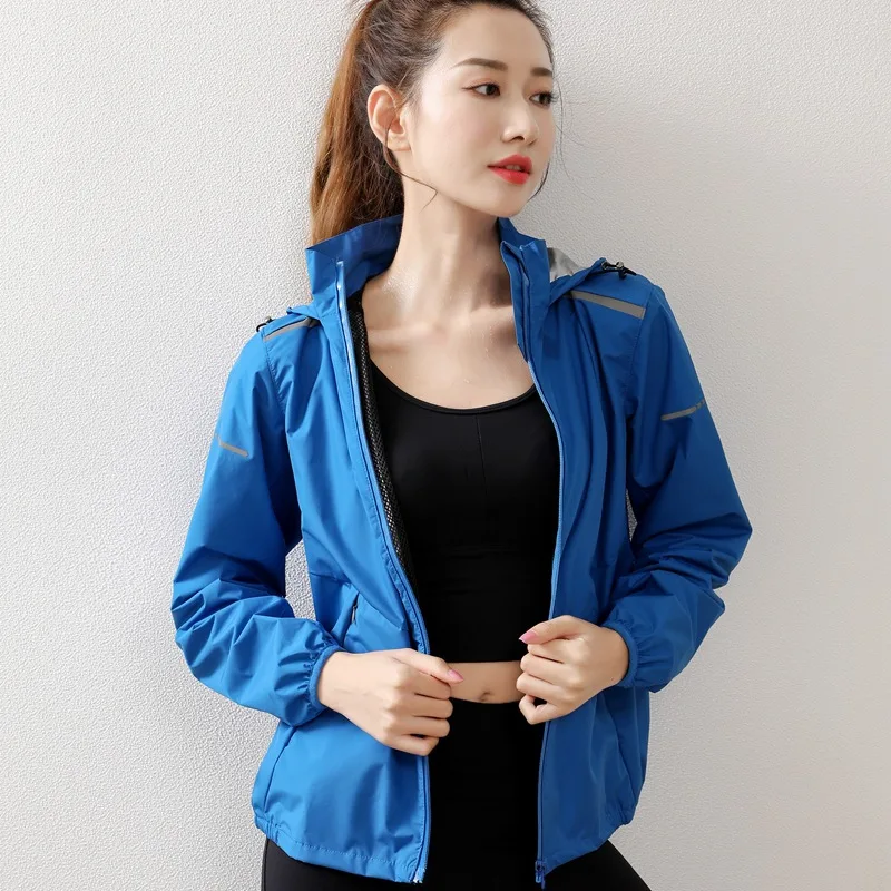 

Women Yoga Suit Set Sweat Jacket With Internal Mesh Gym Fitness Sauna Suit Heat Exhausting Running Sweating Shapewear