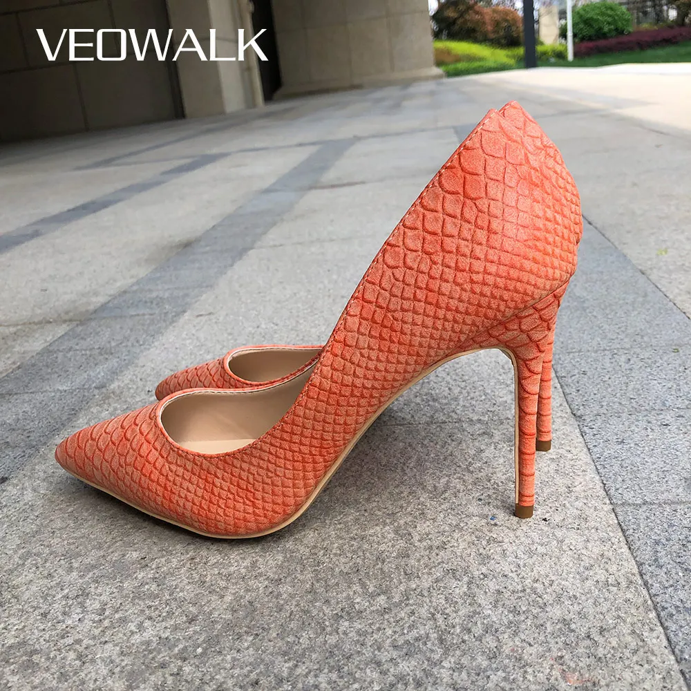 Veowalk/женские пикантные брендовые туфли лодочки на очень высоких каблуках с