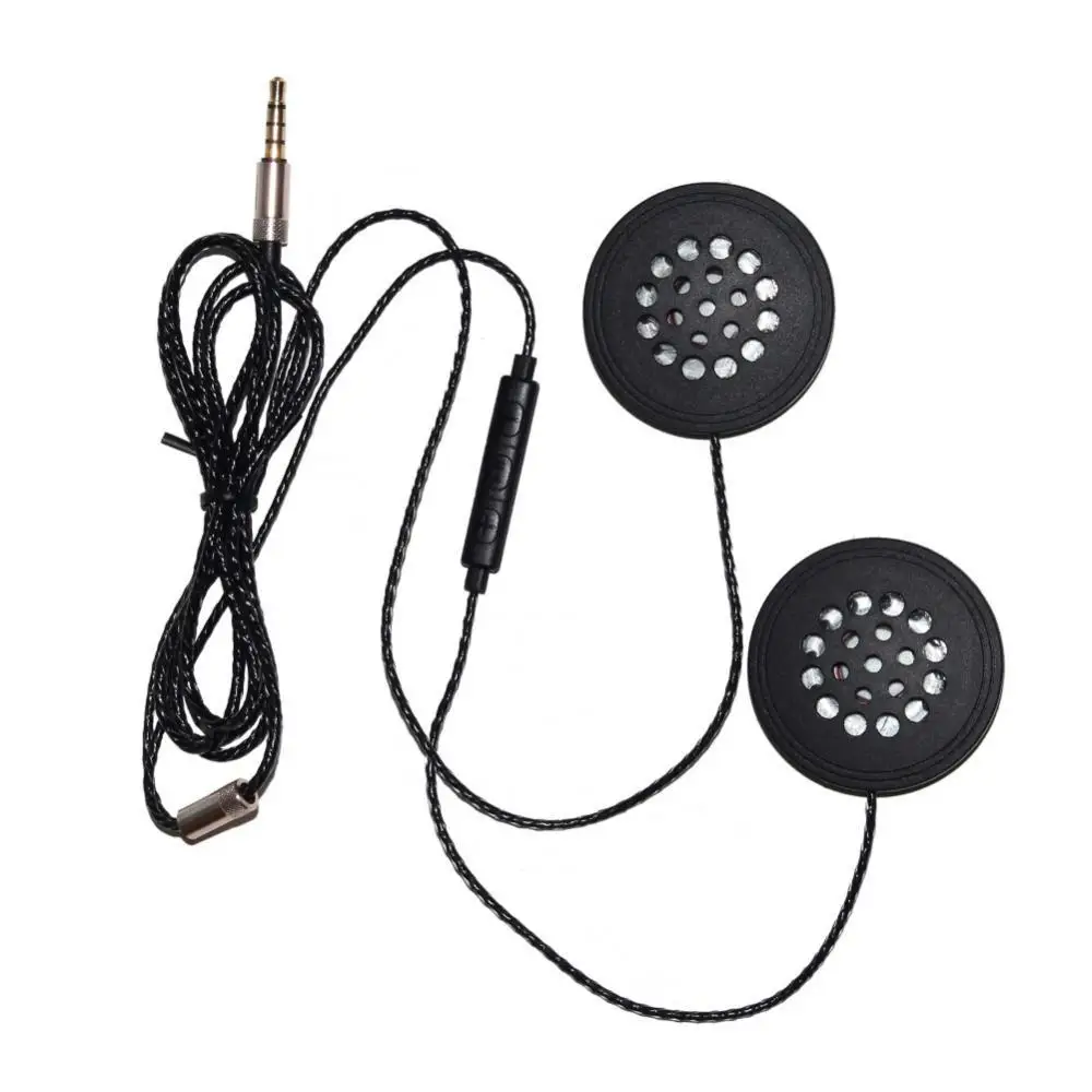 

Hot Sale 50% Motorcycle Motorbike Helmet 3.5mm Wire Control Music Headphone Headset with Mic